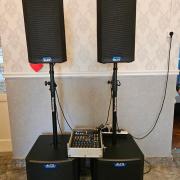ALTO Professional TS410 + TS12S hangrendszer - 2x aktív hangfal + 2x szubwoofer + keverő + állványok