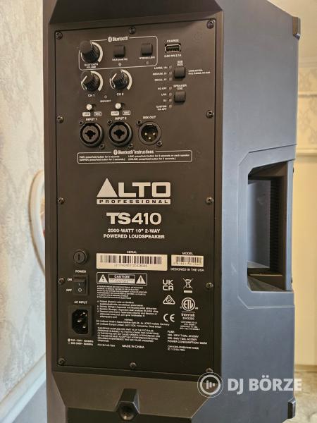 ALTO Professional TS410 + TS12S hangrendszer - 2x aktív hangfal + 2x szubwoofer + keverő + állványok