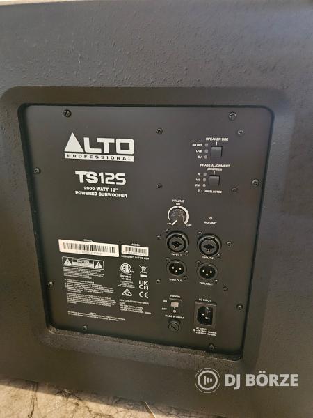 ALTO Professional TS410 + TS12S hangrendszer - 2x aktív hangfal + 2x szubwoofer + keverő + állványok
