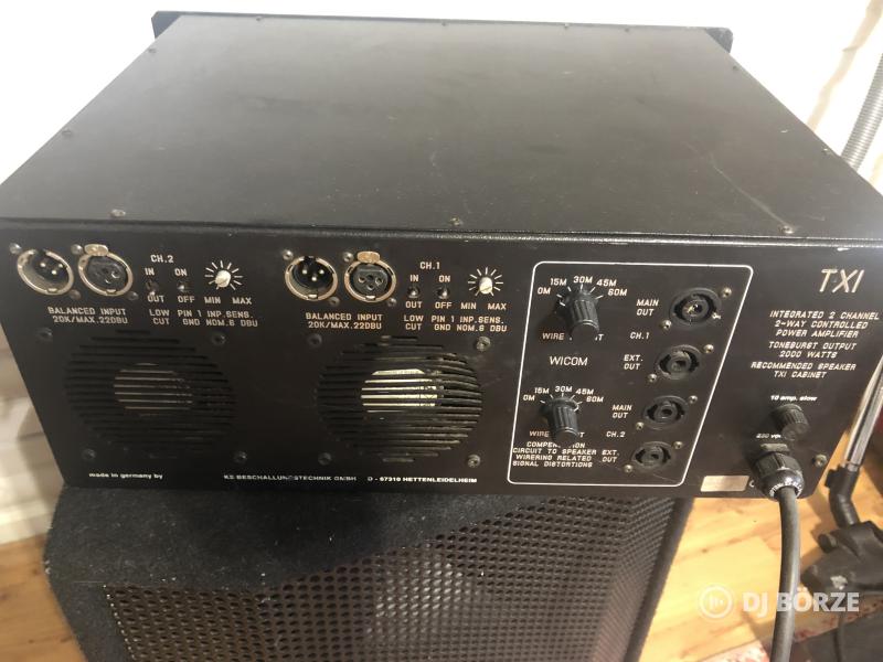 TXI Integrated 2 Channel Power Amplifier 2000W vintage erősítő
