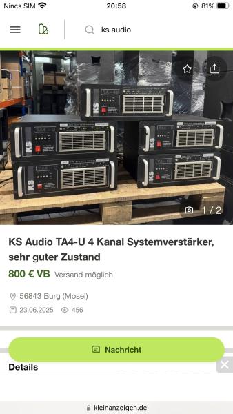 TXI Integrated 2 Channel Power Amplifier 2000W vintage erősítő