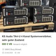 TXI Integrated 2 Channel Power Amplifier 2000W vintage erősítő