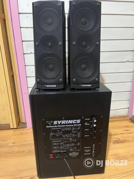 SYRINCS Multimedia Monitor System M3-220 - 2x aktív hangfal + szubwoofer
