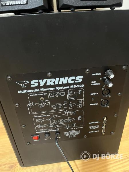SYRINCS Multimedia Monitor System M3-220 - 2x aktív hangfal + szubwoofer