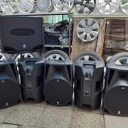 RCF ART315MK4, DB Technologies CROMO, DB 808D, DB 915DX, 512DX, DB 405 + tokok