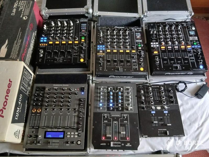 Pioneer DJM 900NEXUS 2, 850, 750MK2, 400, S3 SERATO, MACKIE d.2, AMERICAN A. MX 1400 DSP
