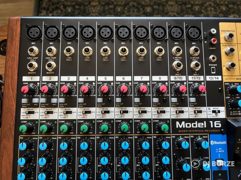 Tascam Model 16 - Mixer, USB-s multitrack interface, SD-kártyás rögzítő