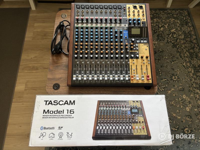 Tascam Model 16 - Mixer, USB-s multitrack interface, SD-kártyás rögzítő