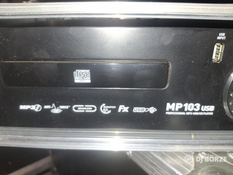 Numark MP103 USB professzionális CD/MP3/USB lejátszó flight case-ben