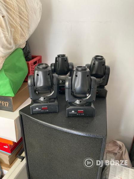 4x ADJ InnoPocketSpot intelligens robotlámpa.