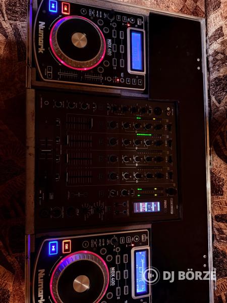 Reloop RMX-60 Digital, Numark NDX400 DJ szett alu rack-ben
