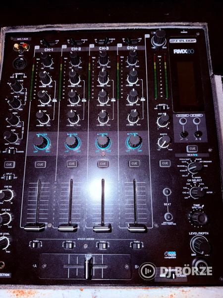 Reloop RMX-60 Digital, Numark NDX400 DJ szett alu rack-ben