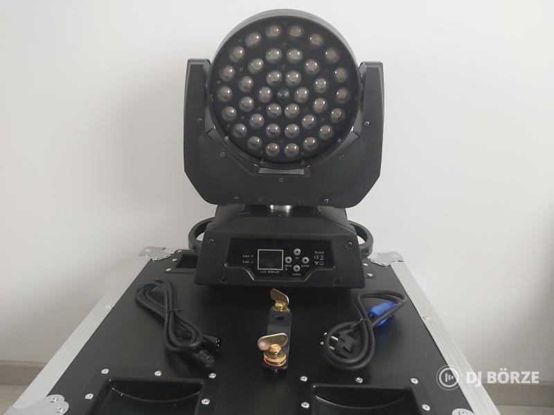 Eladó új 36x18 watt wash zoom robotlámpák rackekkel
