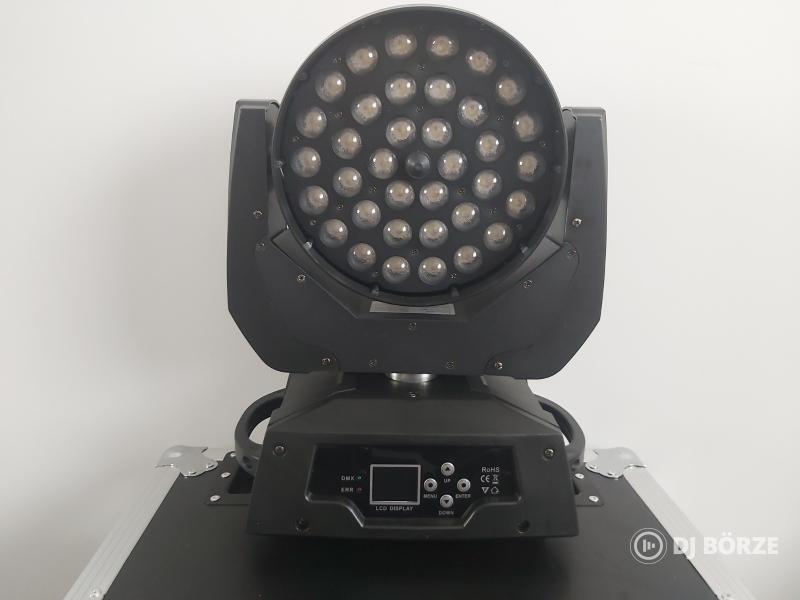 Eladó új 36x18 watt wash zoom robotlámpák rackekkel