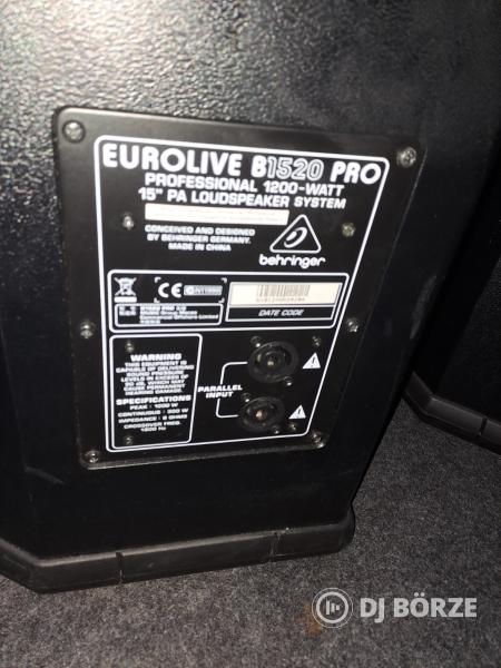 Behringer Eurolive B1520 pro passzív hangfalpár