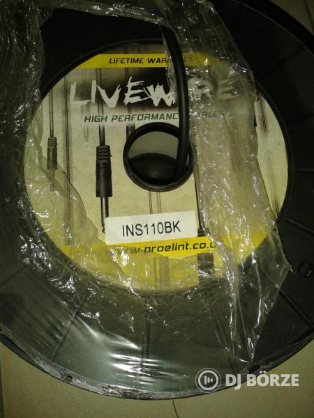 Proel Livewire UJ assimetrikus mindengitárhoz gitarkabel 100 meter rez 0,25