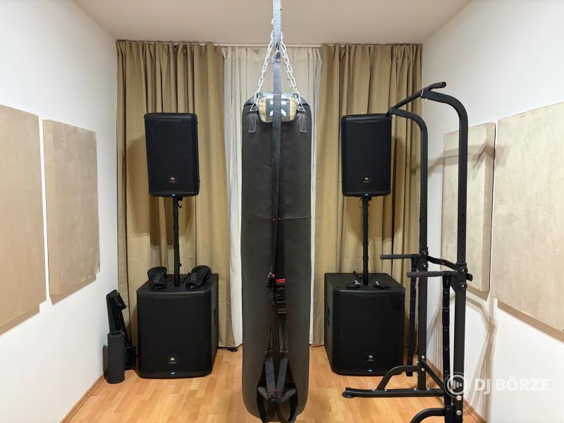 JBL PRX900 prémium hangrendszer – 2× PRX918XLF + 2× PRX912 + gyári JBL védőhuzatok