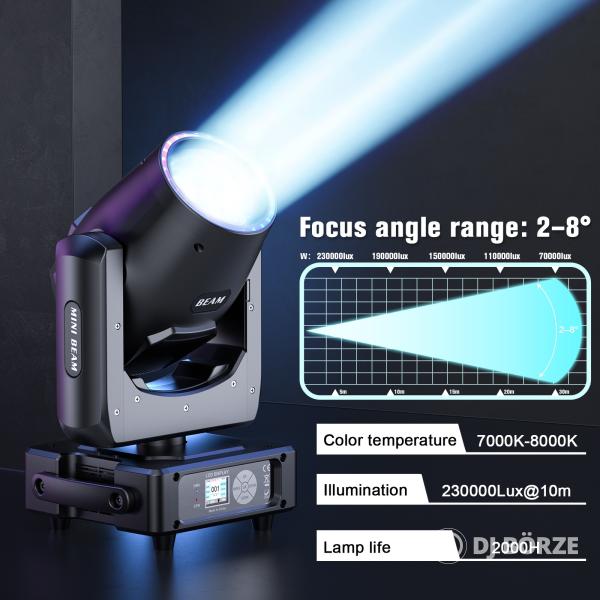 Mini 7R 230W Beam mozgófejes robotlámpa