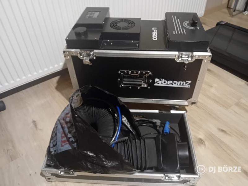 BeamZ LF1500 professzionális DMX hidegfüstgép (300m3/perc)