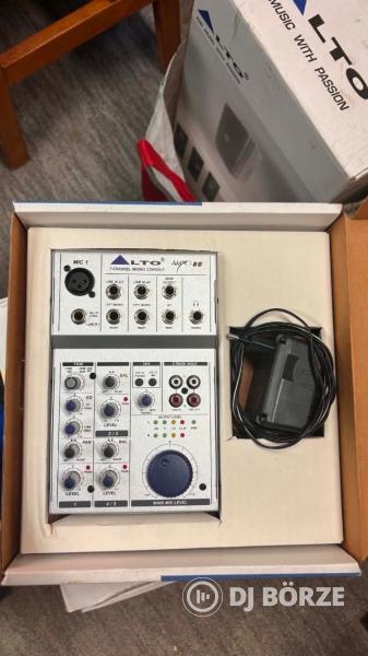 LTO PAM5A aktív monitor hangfal + LTO MIX-80 keverőkonzol szett