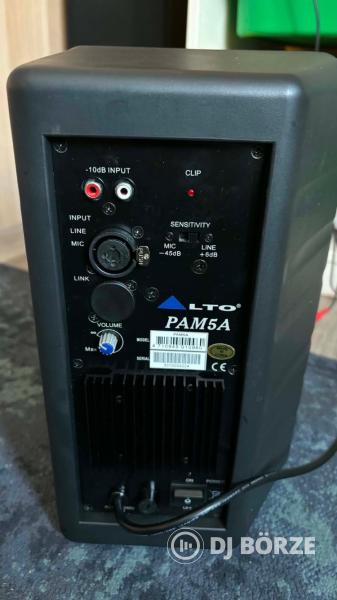 LTO PAM5A aktív monitor hangfal + LTO MIX-80 keverőkonzol szett
