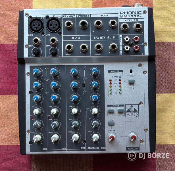 Phonic MM1002+ 10-csatornás analóg zenekari keverő