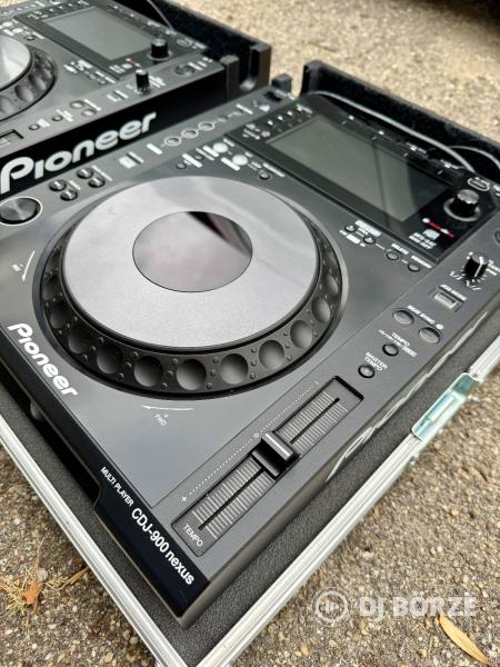 Pioneer CDJ-900NXS PÁR (2015) + GYÁRI DOBOZOK + Safe Case RACKEK