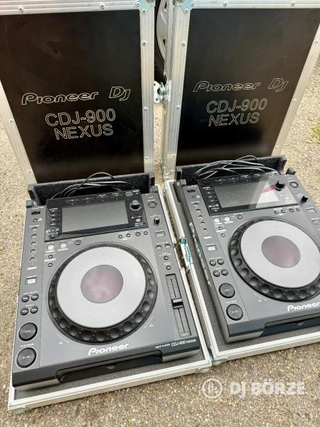 Pioneer CDJ-900NXS PÁR (2015) + GYÁRI DOBOZOK + Safe Case RACKEK