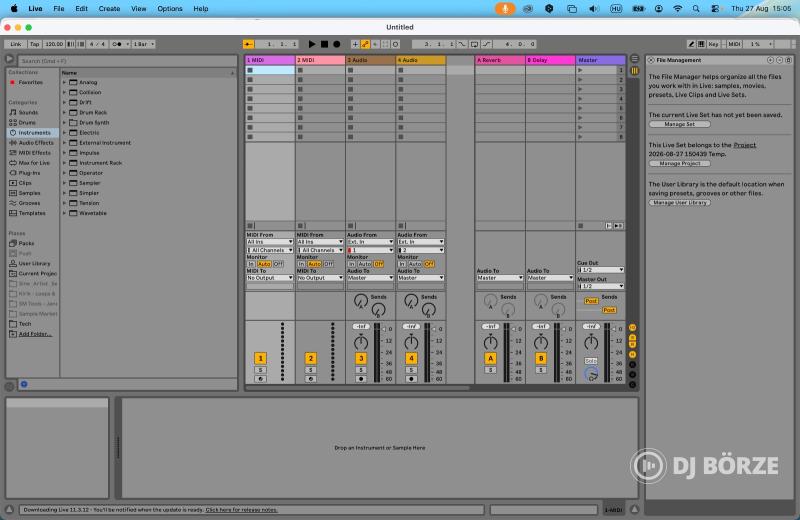 Ableton Live 11 Suite licenc átadás (upgrade a 10-ről 11-re)
