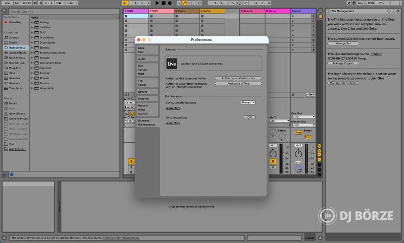 Ableton Live 11 Suite licenc átadás (upgrade a 10-ről 11-re)