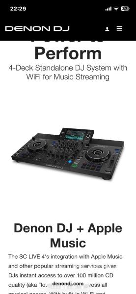 DENON DJ SC LIVE 4 – 4 DECK STANDALONE DJ PULT