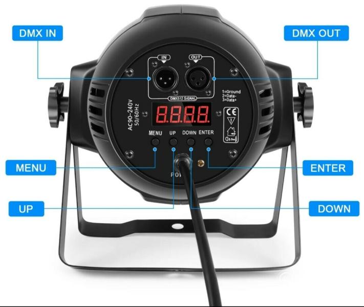 Eladó új 18x10 watt, fém házas RGBW PAR lámpák