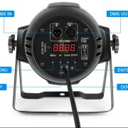 Eladó új 18x10 watt, fém házas RGBW PAR lámpák