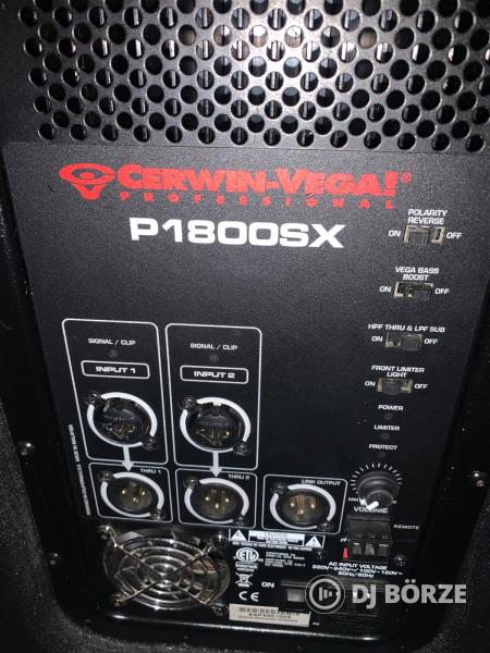 Cerwin-Vega P1800SX + P1500X aktív hangfal páros