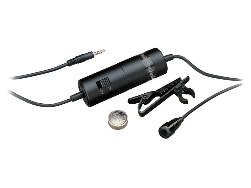 Audio-Technica ATR3350xIS Omnidirektív Kondenzátor Lavalier Mikrofon