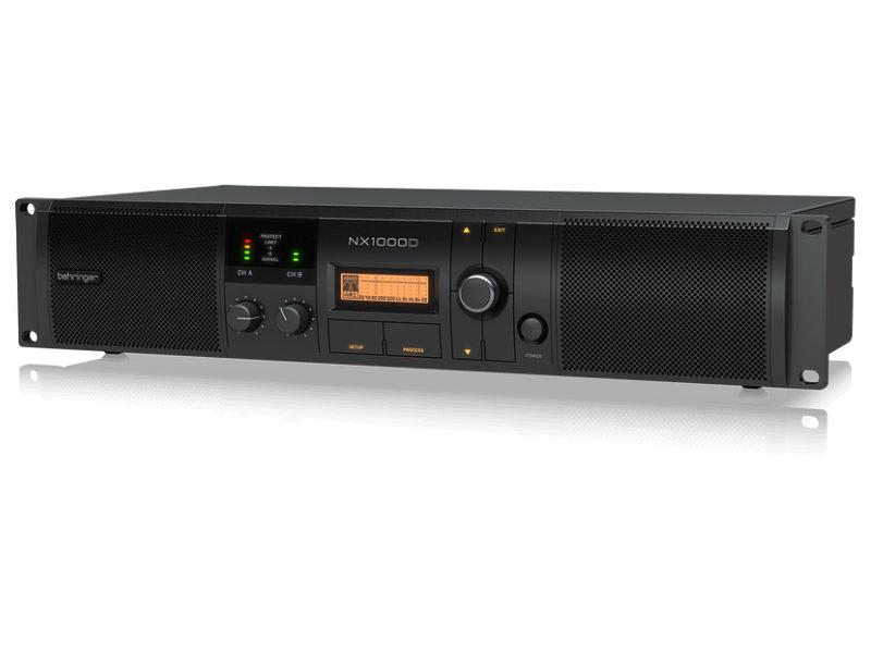 Behringer NX1000D kétcsatornás D-osztályú végfok DSP-vel