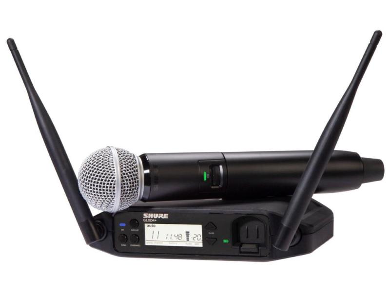 Shure GLXD24+E/SM58-Z4 Digitális vezeték nélküli kéziadós mikrofonrendszer