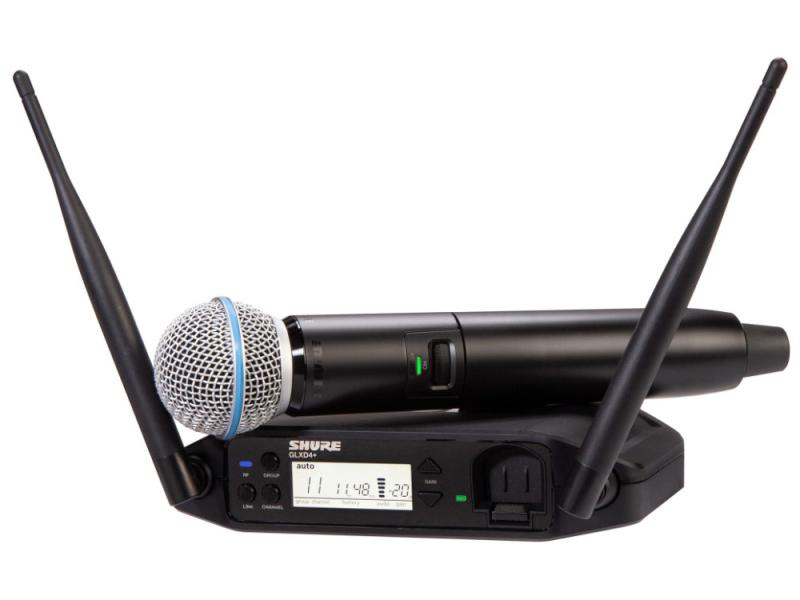 Shure GLXD24+E/B58A-Z4 Digitális vezeték nélküli kéziadós mikrofonrendszer