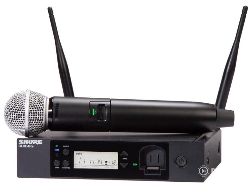 Shure GLXD24R+E/SM58-Z4 Digitális rack kéziadós mikrofonrendszer