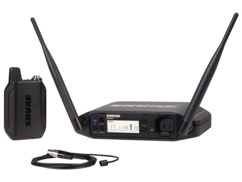 Shure GLXD14+E/93-Z4 Dual Band digitális szett WL93 csiptetős mikrofonnal