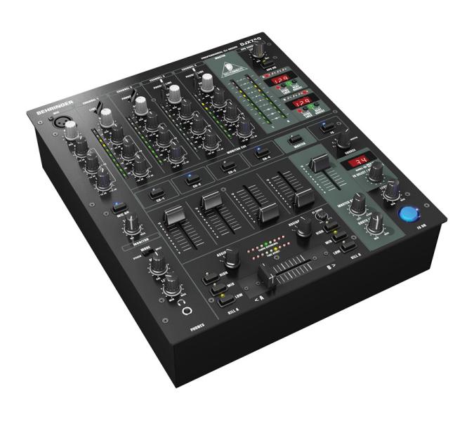 Behringer DJX750 5-csatornás DJ keverő