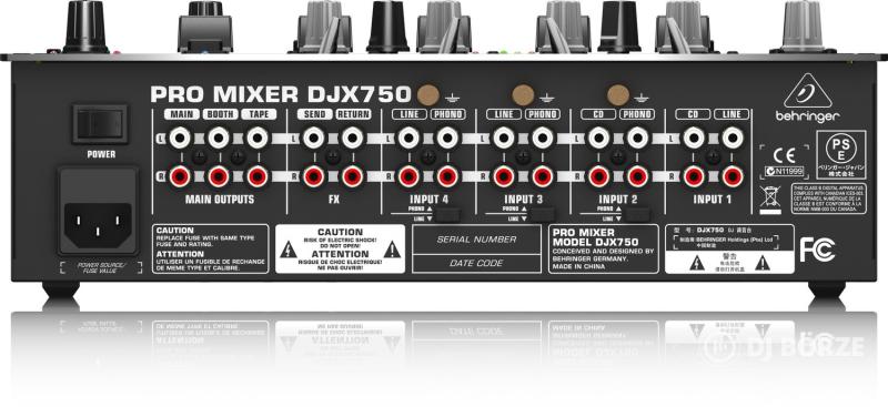 Behringer DJX750 5-csatornás DJ keverő