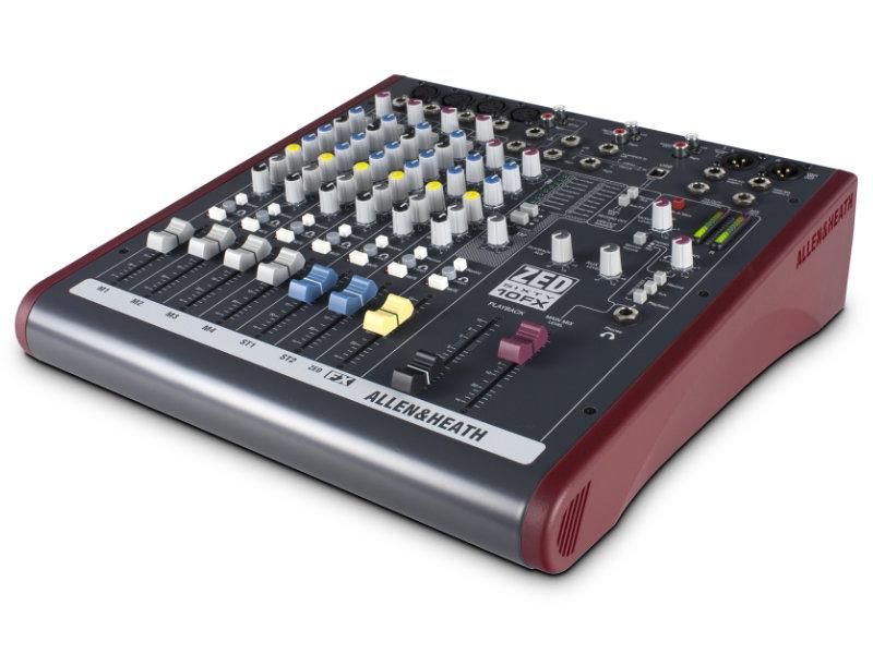 Allen & Heath ZED60-10FX 6-csatornás keverőpult effektekkel és USB-vel