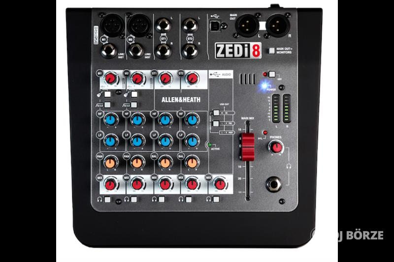 Allen & Heath ZEDi-8 keverőpult USB hangkártyával
