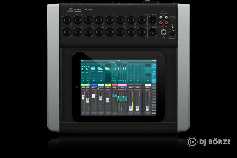 Behringer X AIR X18 digitális keverőpult iPad-tartóval