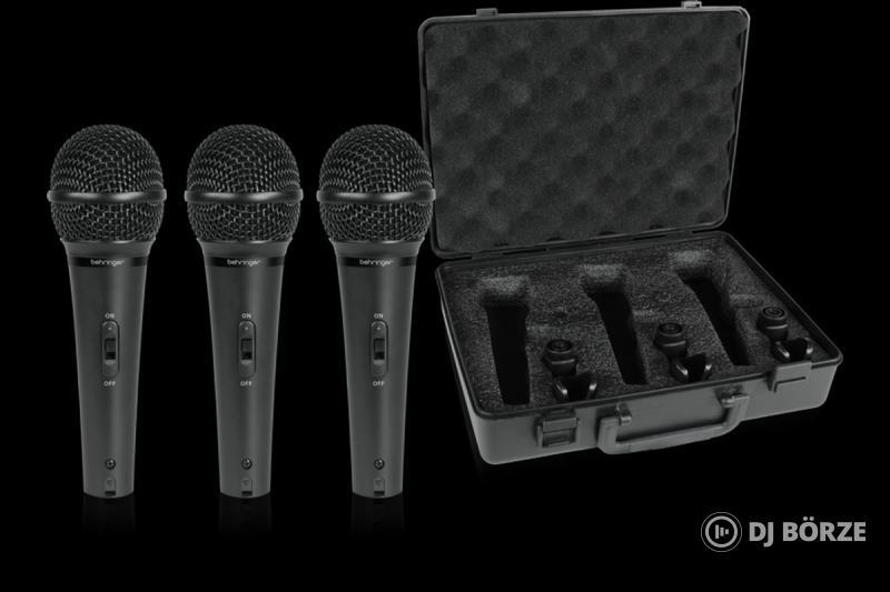 Behringer Ultravoice XM1800S dinamikus mikrofon csomag (3 db)