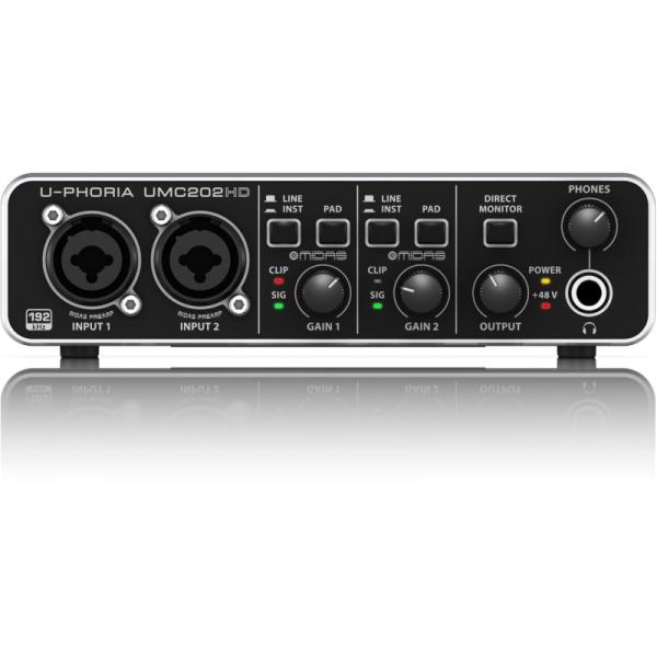 Behringer U-Phoria UMC202HD USB audio interfész
