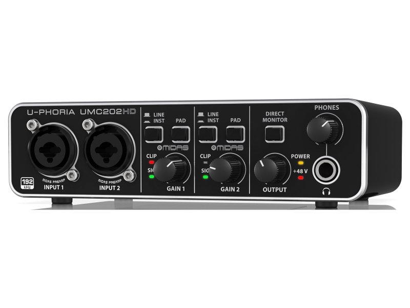 Behringer U-Phoria UMC202HD USB audio interfész