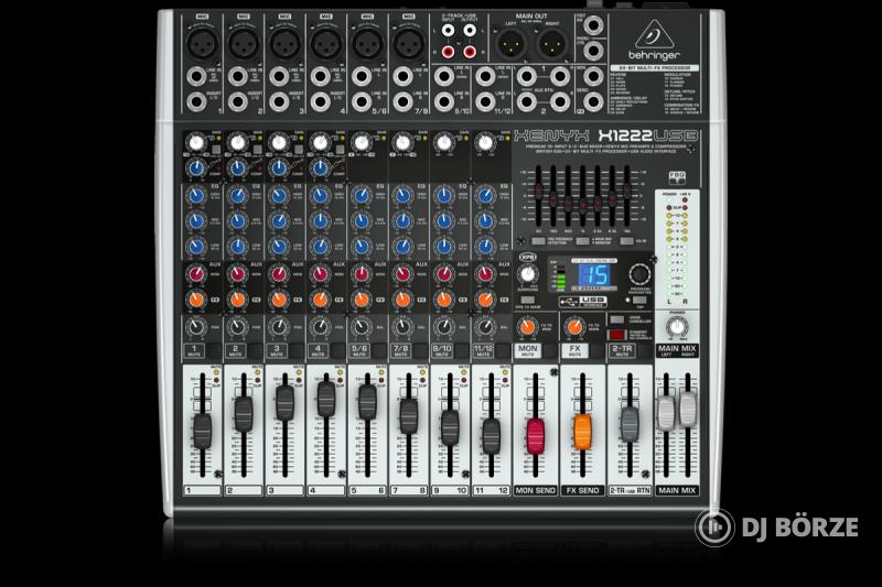 Behringer XENYX X1222USB analóg keverő USB interfésszel