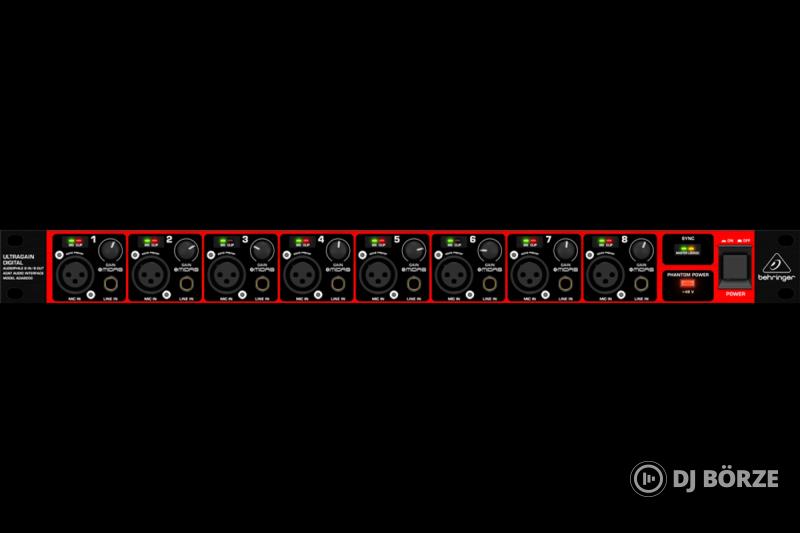 Behringer Ultragain Digital ADA8200 8 csatornás ADAT konverter